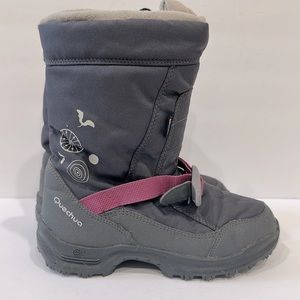 Quechua After-Ski Jr Quechua Arpenaz Snow 400 Girl Grey Boots Shoes US 3